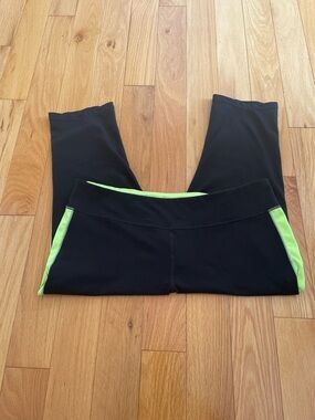 Lauren Ralph Lauren Black Spndex Capri Active Leggings-XL